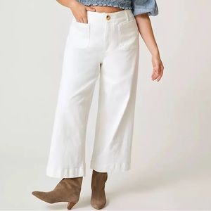Anthropology Pilcro the skipper cropped wide leg pants